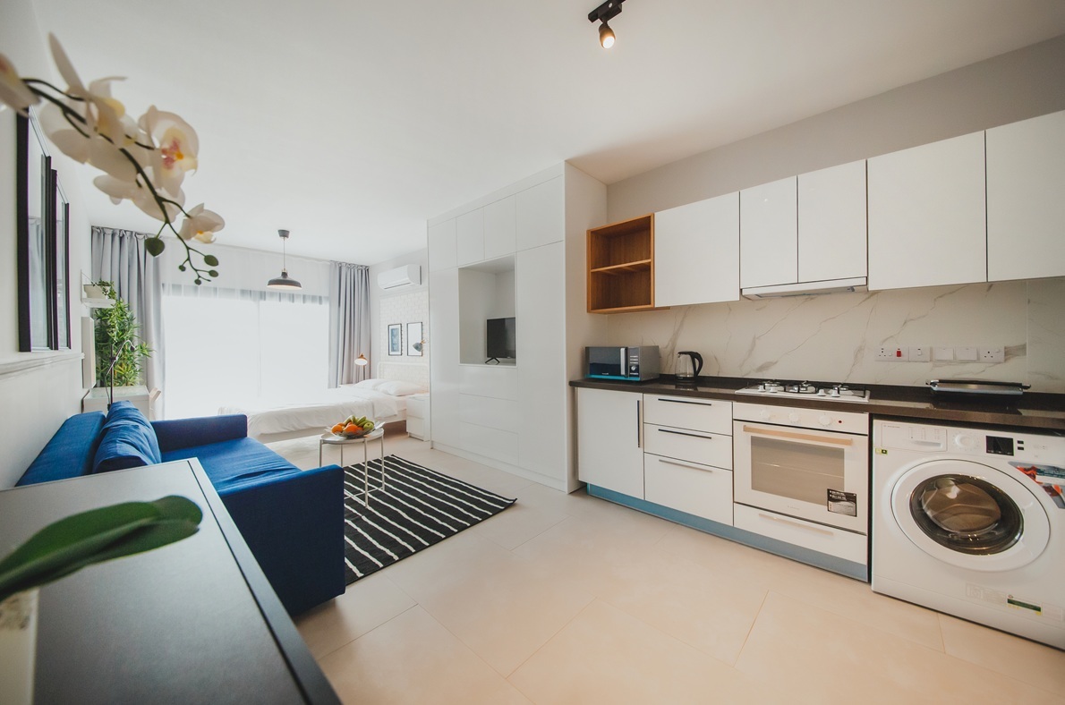 Caesar Blue – studio – kuchnia, aranżacja (3)