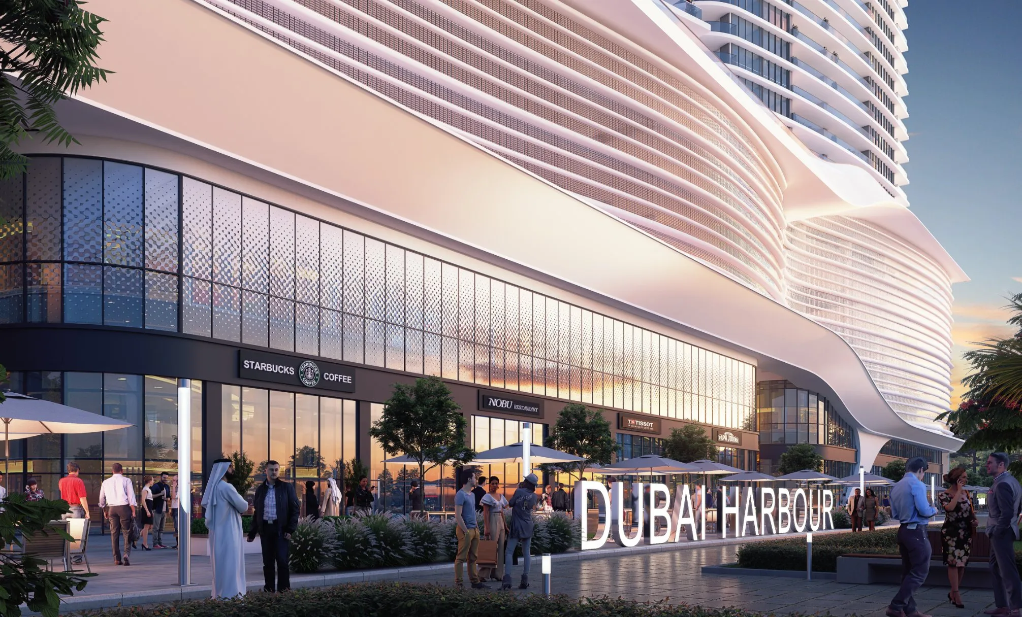 Wieża premium przy wodzie w Dubaju