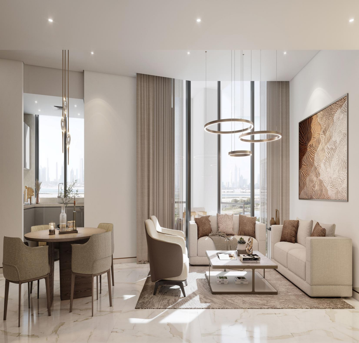 Wieże premium przy wodzie w Dubaju