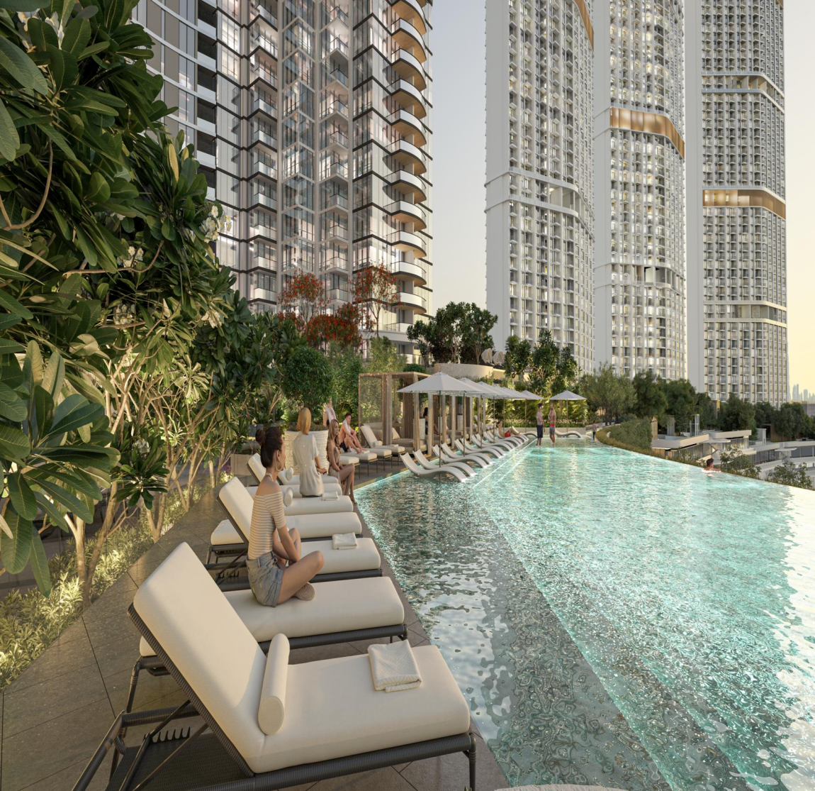 Nowoczesna wieża premium przy wodzie