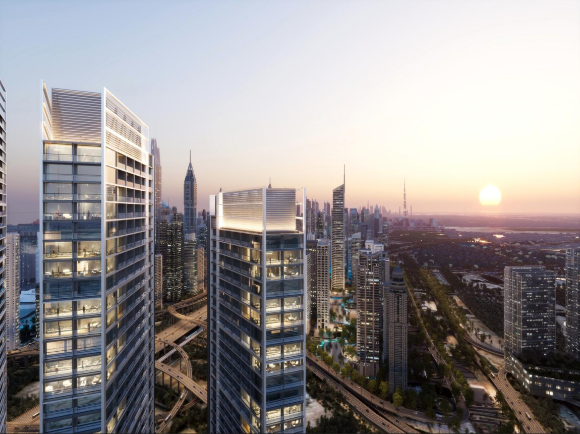 Widok premium z wysokiego apartamentu